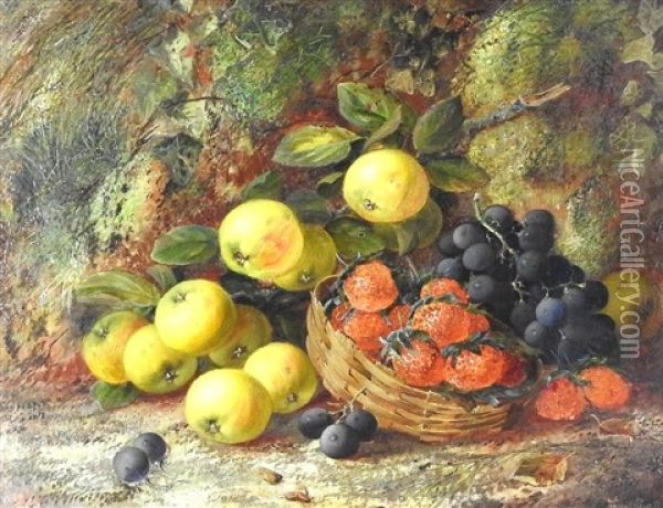 Still Life With Apples Oil Painting - Vincent Clare