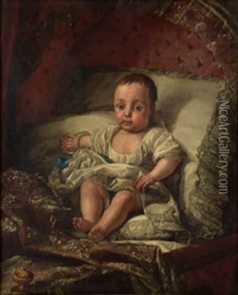 Retrato De Nino Oil Painting - Anton Raphael Mengs