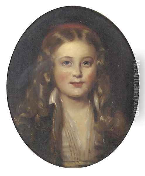 Portrait of Kalitza Janet Erskine Christian Hay Oil Painting - Sir John Watson Gordon