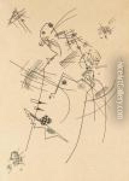 Untitled (dessin 8) Oil Painting - Wassily Kandinsky