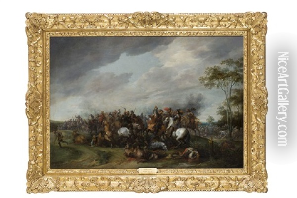 Escena De Batalla De Caballeria Oil Painting - Pieter Snayers