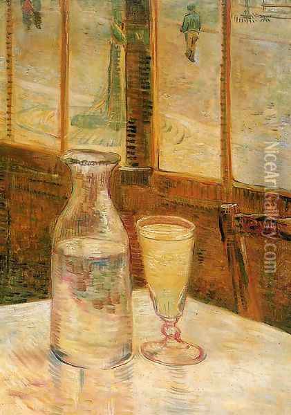 Still Life with Absinthe Oil Painting - Vincent Van Gogh