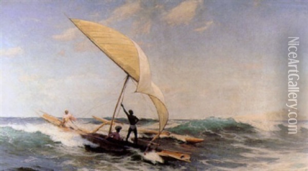 Ocean Surf Oil Painting - John Fraser