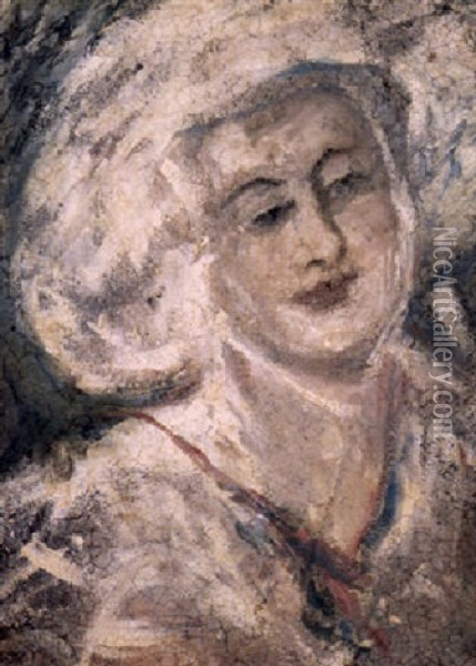 Portrait Of A Woman Oil Painting - Lovis Corinth