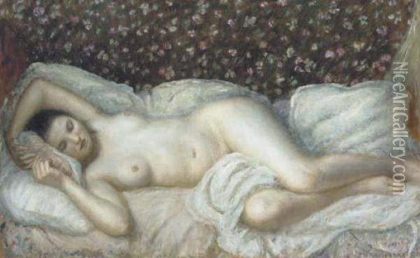 Nude Oil Painting - Frederick Carl Frieseke