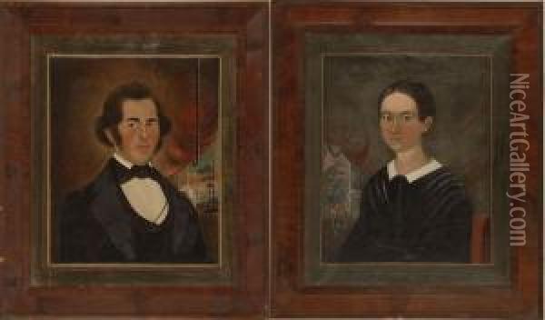 Portraits Of Mr. And Mrs. J.p. Johnson 