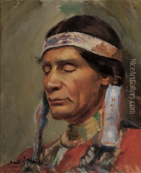 Native American Oil Painting - Gerald Cassidy