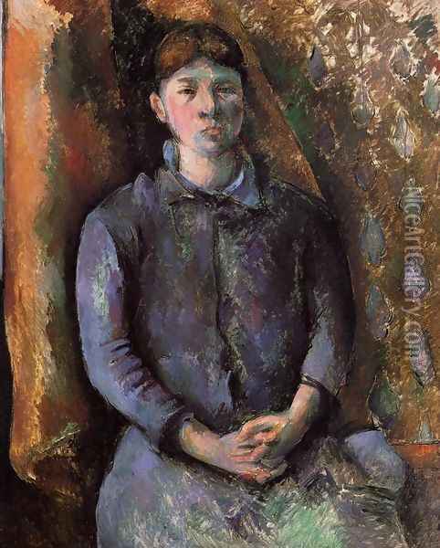 Madame Cezanne2 Oil Painting - Paul Cezanne