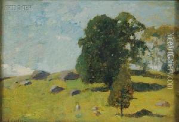 Spring Landscape Oil Painting - Emil Carlsen