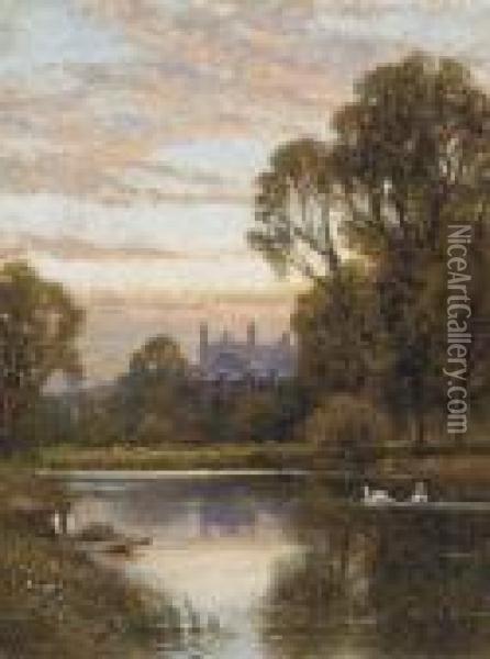 Eton College Oil Painting - Alfred I Glendening