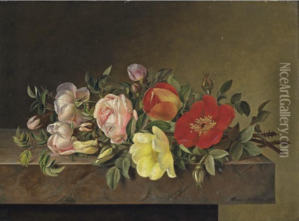 Roses Oil Painting - Johanna, Hanna Hellesen