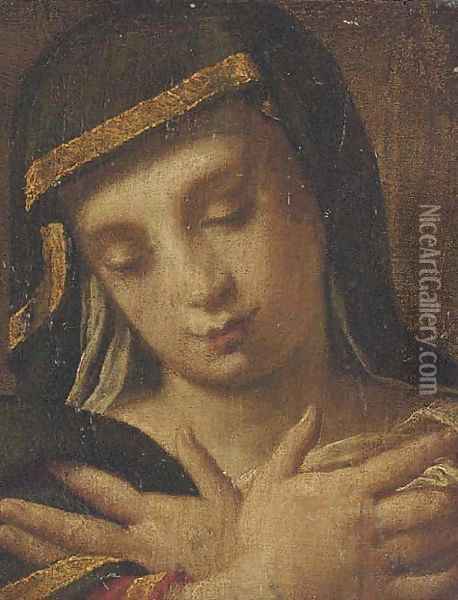 The head of a sibyl Oil Painting - Andrea Procaccini