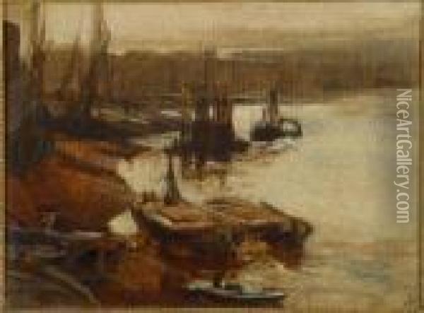 Attributed To Charles Edward Dixon Oil Painting - Charles Edward Dixon