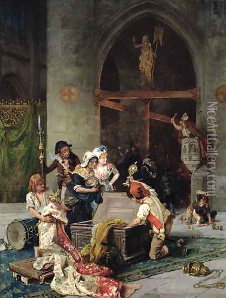 Plunder of a Church During the Revolution Oil Painting - Victor-Henri Juglar