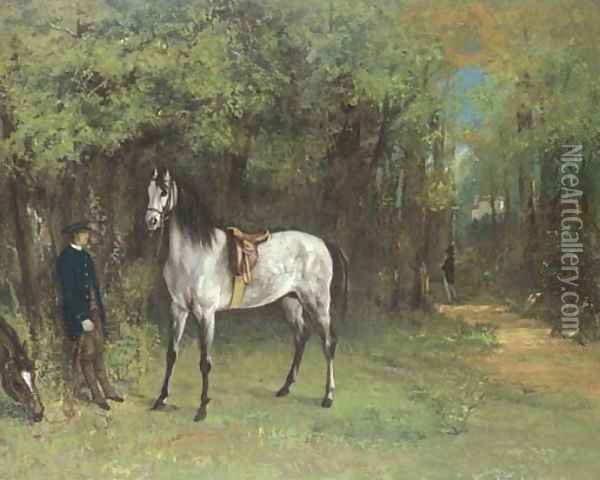 Rendez-vous de chasse Oil Painting - Gustave Courbet