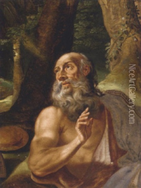 Saint Jerome Oil Painting - Adrien Bloemaert