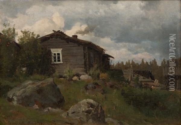 Untitled Oil Painting - Magnus Hjalmar Munsterhjelm