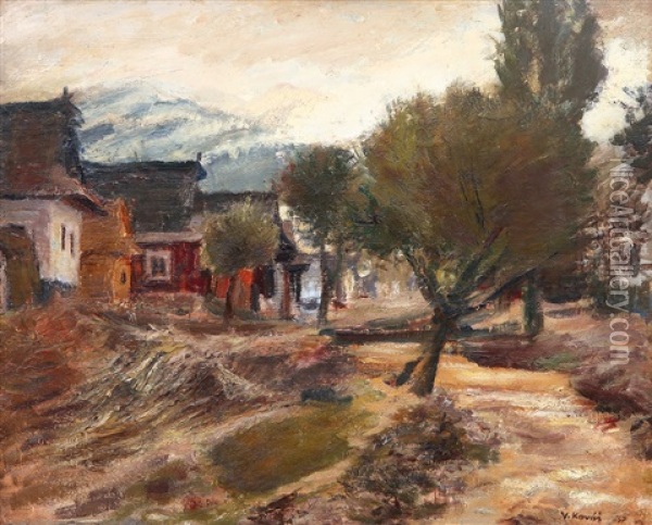 Vesnice U Kezmarku Oil Painting - Vladimir Kovar