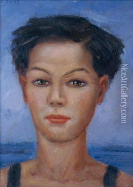 Portrait De Jeune Garcon Oil Painting - Marguerite Crissay