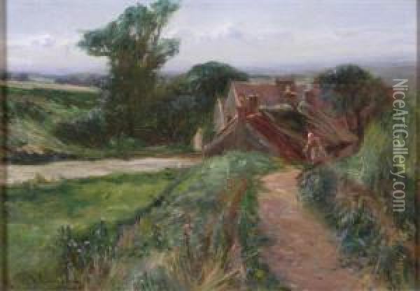 The Daily Walk Oil Painting - William Bradley Lamond