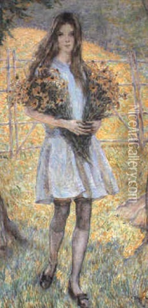 Black-eyed Susans Oil Painting - Robert Reid