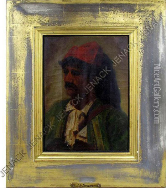 Man In Italiancostume Oil Painting - Jean-Jacques Henner