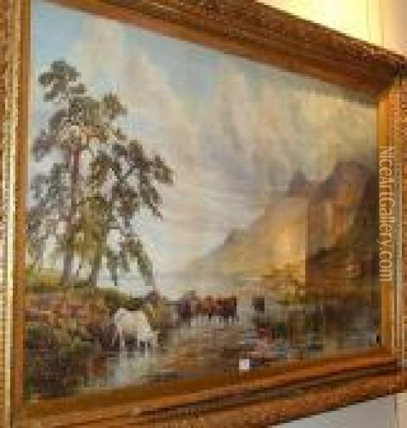 On Loch Shiel, Argyllshire Oil Painting - John Faulkner