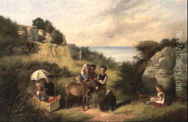 The East Hill, Hastings Oil Painting - Charles Hunt