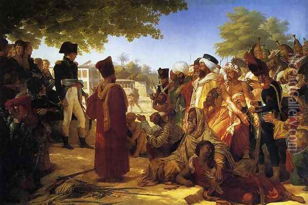 Napoleon Pardoning the Rebels at Cairo 1808 Oil Painting - Pierre-Narcisse Guerin