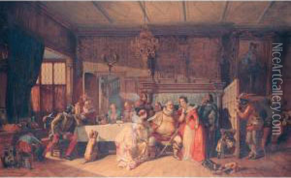 The Banquet Oil Painting - Edward Henry Wehnert