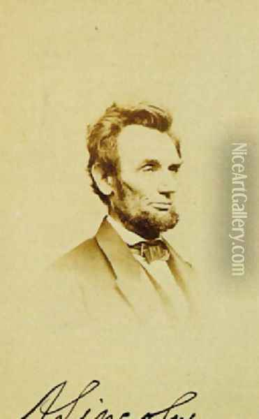 Abraham Lincoln 1864 Oil Painting - Mathew Brady