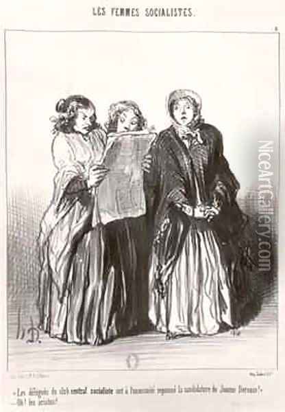 The Socialist Women 2 Oil Painting - Honore Daumier