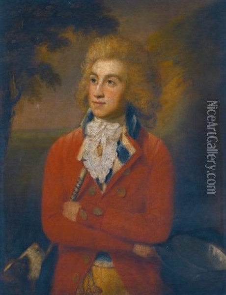 Portrait Of Robert Holmes (1765-1859) Oil Painting - Rev. Matthew William Peters