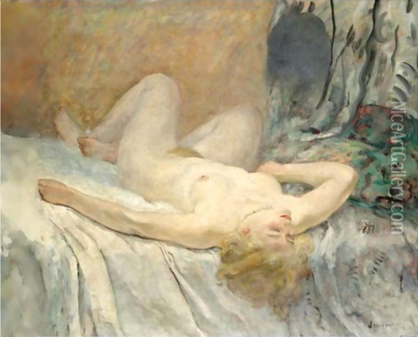 Femme Nue Endormie Oil Painting - Henri Lebasque