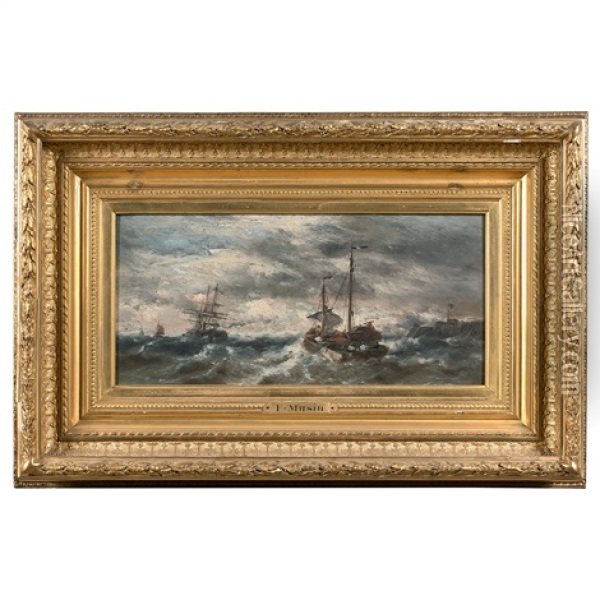 Marine Oil Painting - Francois-Etienne Musin