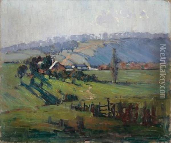 Partingtons Flat, Greensborough Oil Painting - William Dunn Knox