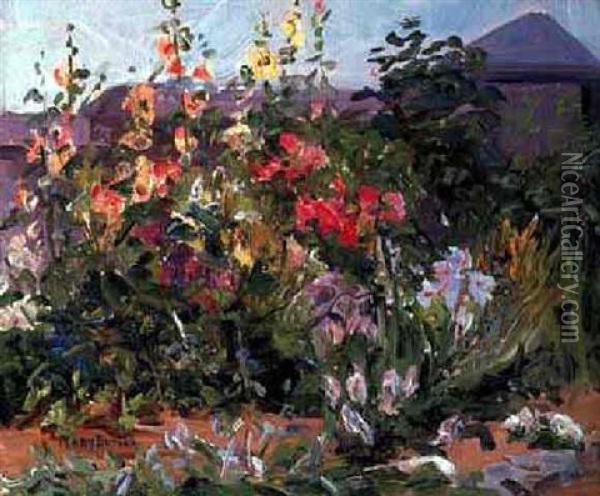 Garden Scene Oil Painting - Mary Cable Butler