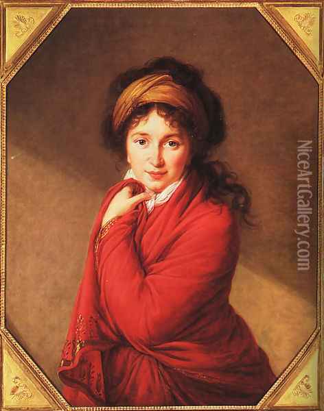 Portrait of Countess Golovine 1797-1800 Oil Painting - Elisabeth Vigee-Lebrun