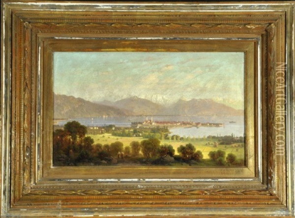 Blick Auf Lindau Im Bodensee Oil Painting - Paul Heitinger