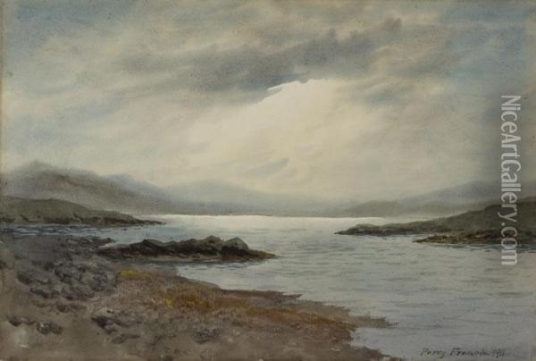 Twelve Bens, Connemara Oil Painting - William Percy French
