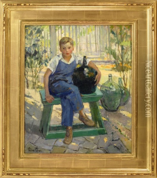 The Wine Merchant From Provincetown Oil Painting - Pauline Palmer