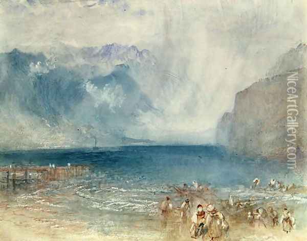The First Steamer on the Lake of Lucerne in 1841 Oil Painting - Joseph Mallord William Turner