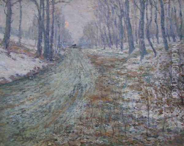 Winter Scene 2 Oil Painting - Ernest Lawson