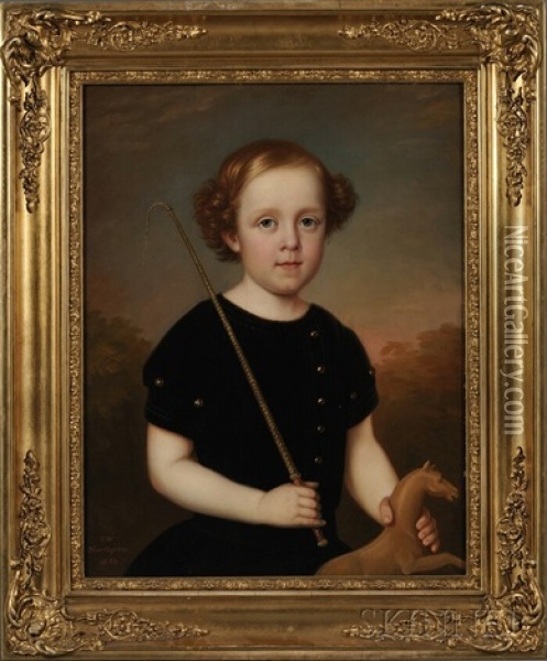Portrait Of Anselm Lundell Oil Painting - Carl Vilhelm Nordgren