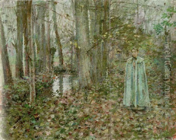 November Oil Painting - Theodore Robinson