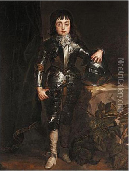 Portrait Of Charles Ii When Prince Of Wales Oil Painting - Sir Anthony Van Dyck