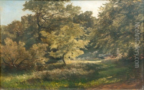 Herbstanfang Im Walde Oil Painting - Johann Valentin Ruths