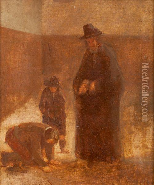 Rabin Et Garcon Oil Painting - Isaac Israels