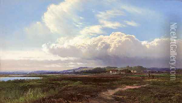 Sunshine on the heath Oil Painting - Arthur Gilbert