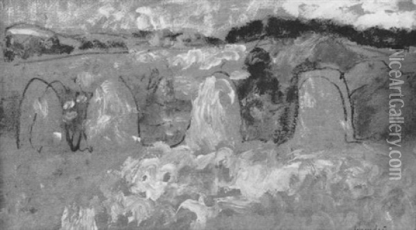 La Vallee Heurence, Ceres, Fife Oil Painting - George Leslie Hunter